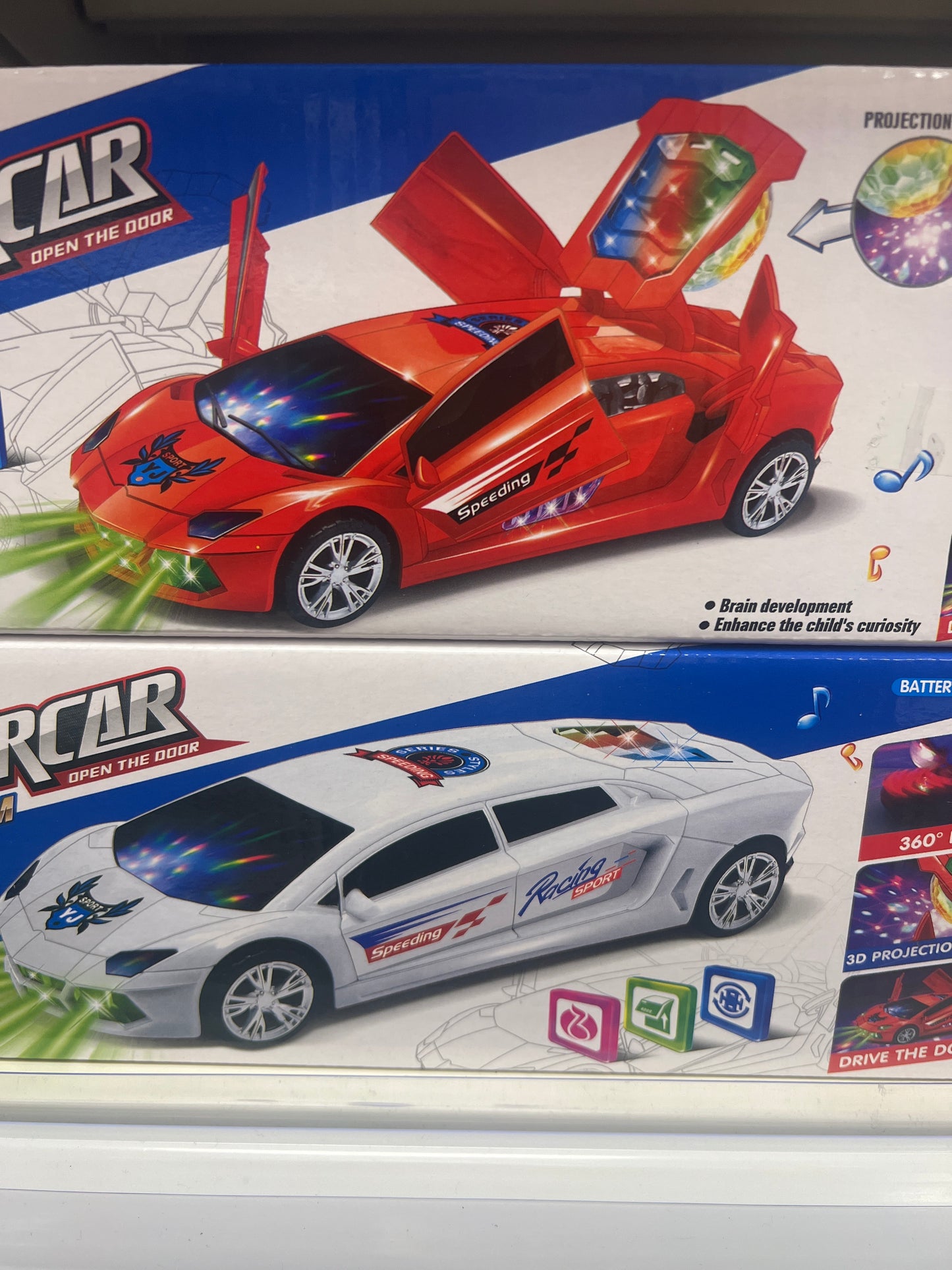 Rotación de coche con música