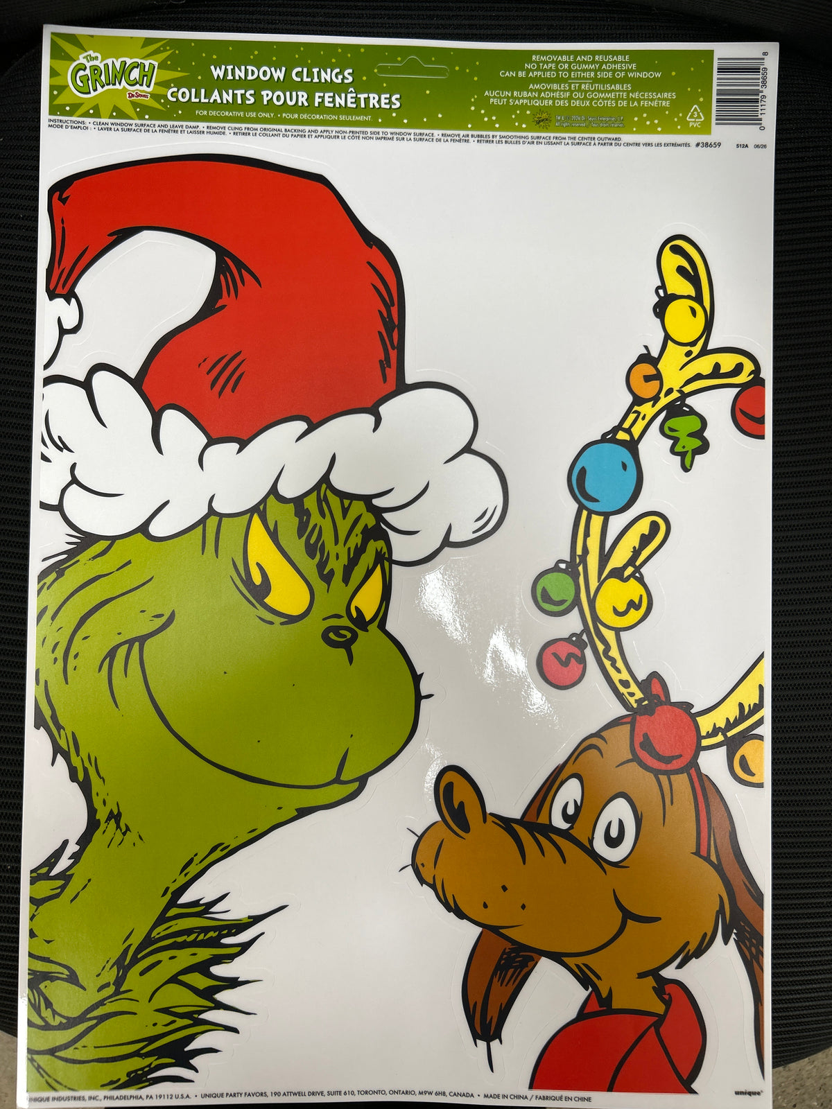 Calcomanías para Ventana de The Grinch
