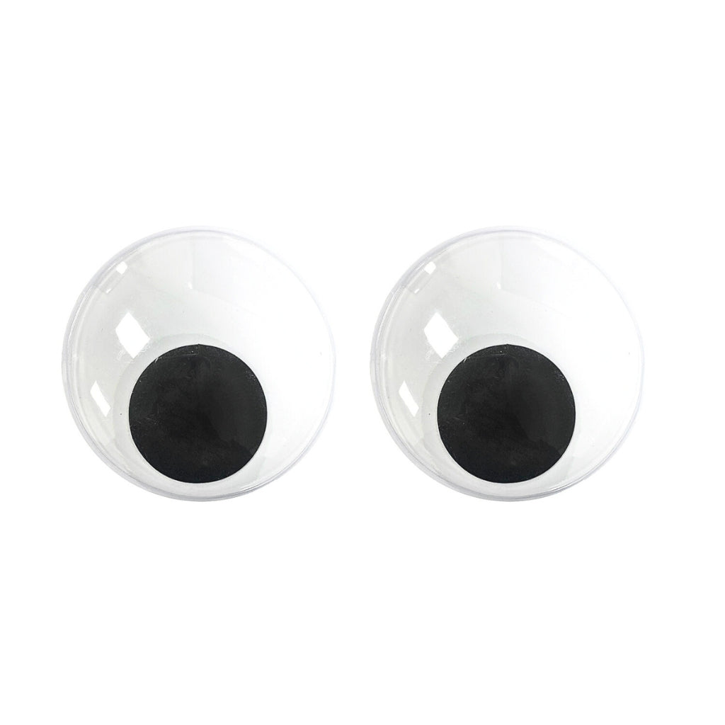 Ojos Móviles Blancos y Negros 2uds