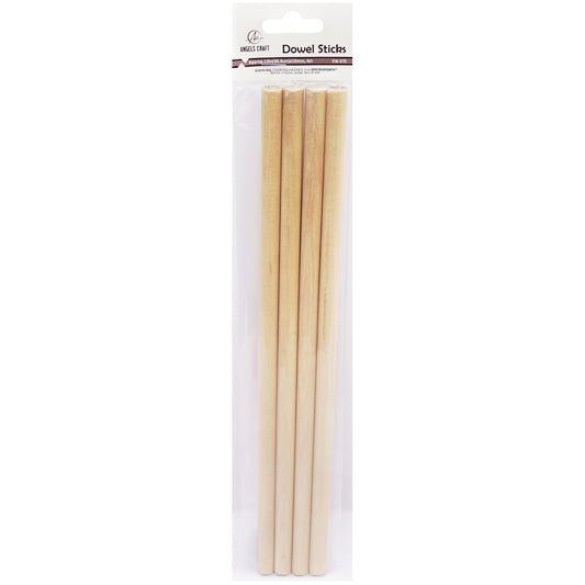 Dowel Wood Stick 4pc/Pk