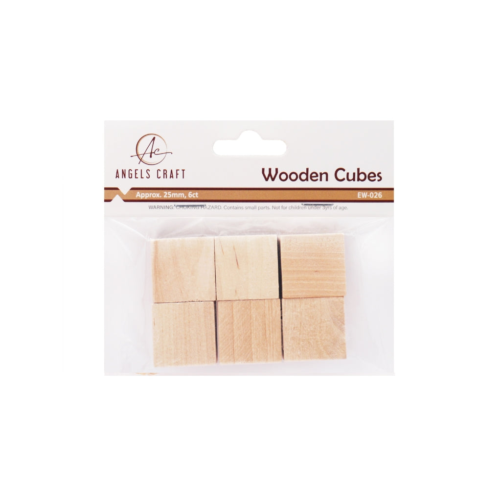 Wooden Cubes 25mm