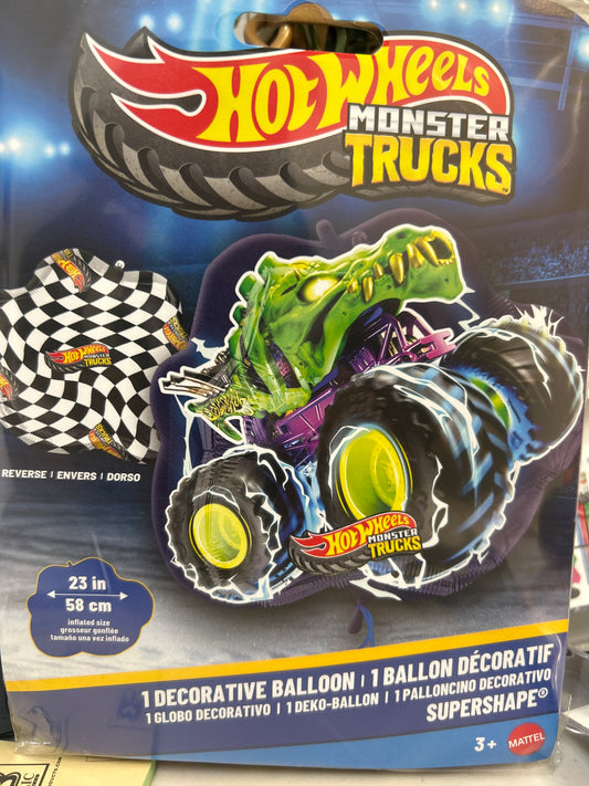 Supershape Hot Wheels Monster Truck Foil Balloon
