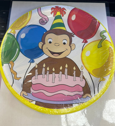 Curious George 9 inch Plates 8 ct - Tableware (image 2)