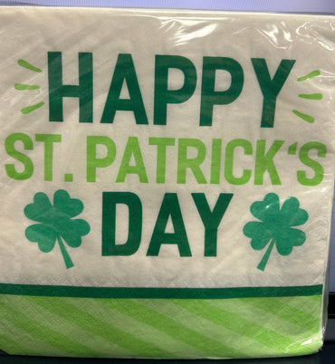 Lucky Clover St. Patrick's Day Lunch Napkins 16 ct - Tableware (image 2)