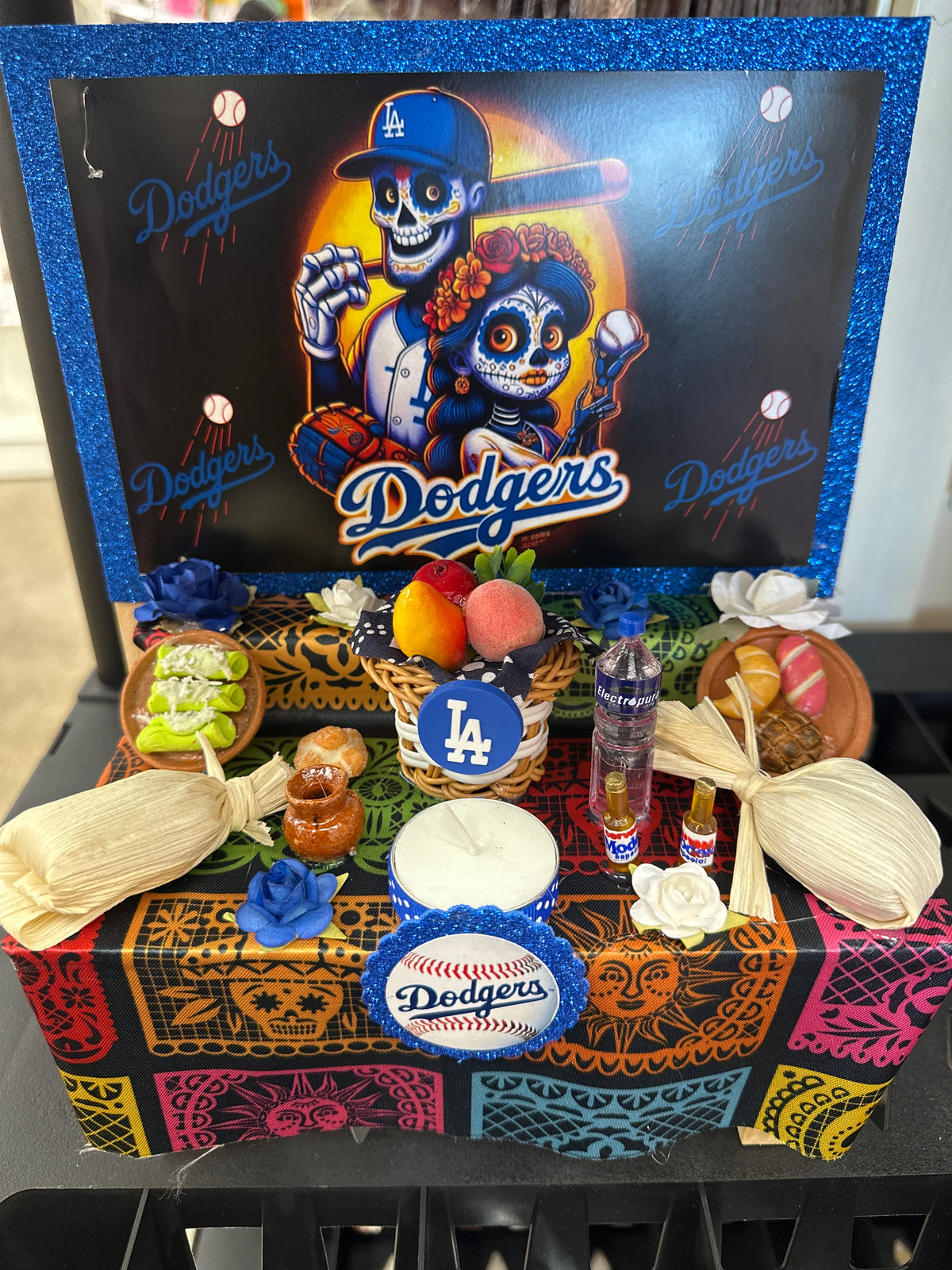 Dia De Los Muertos Large Table Dodgers