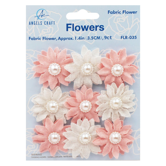 Canvas Adhesive Flower Pink/Neutral