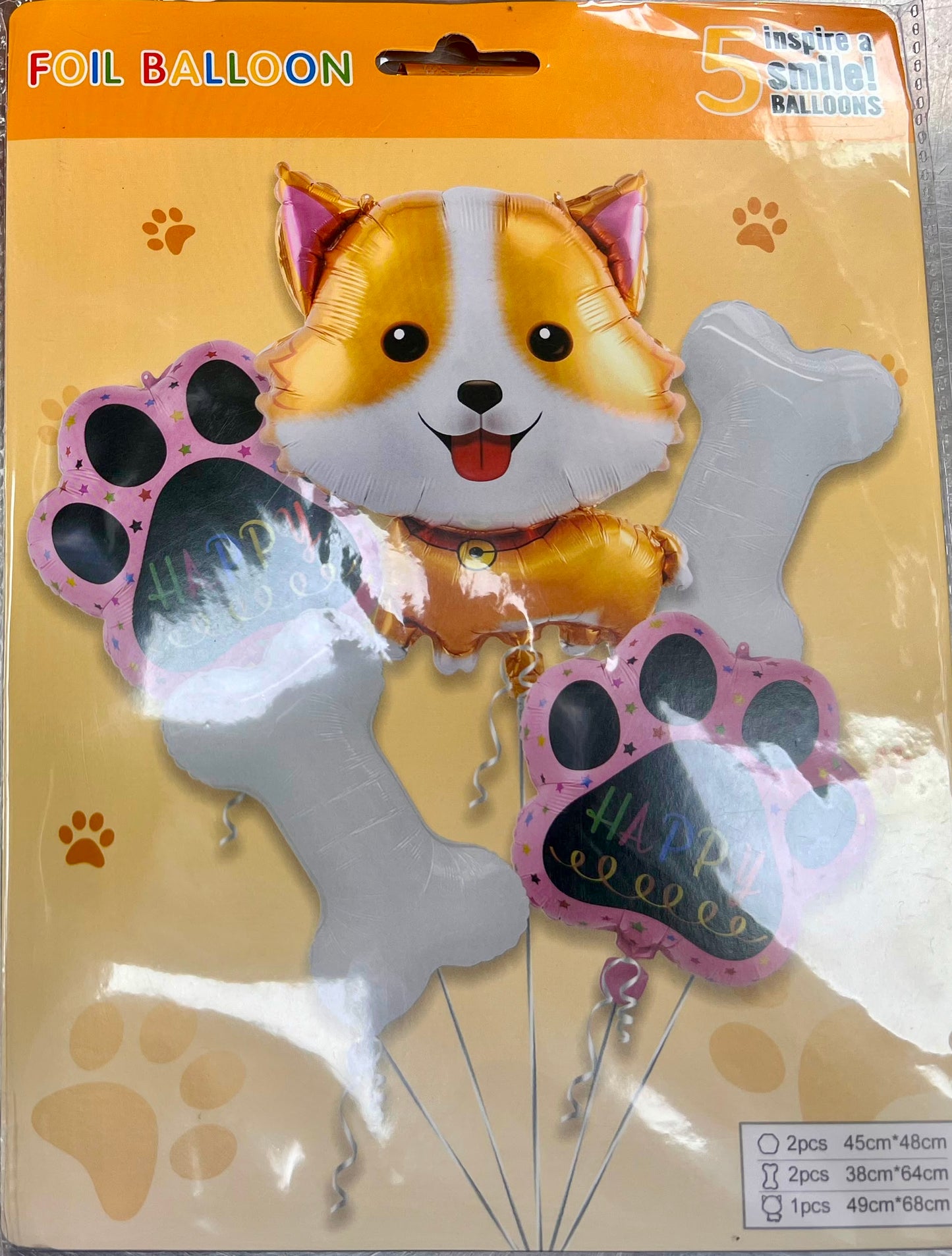 Balloon Set Dog 5pc