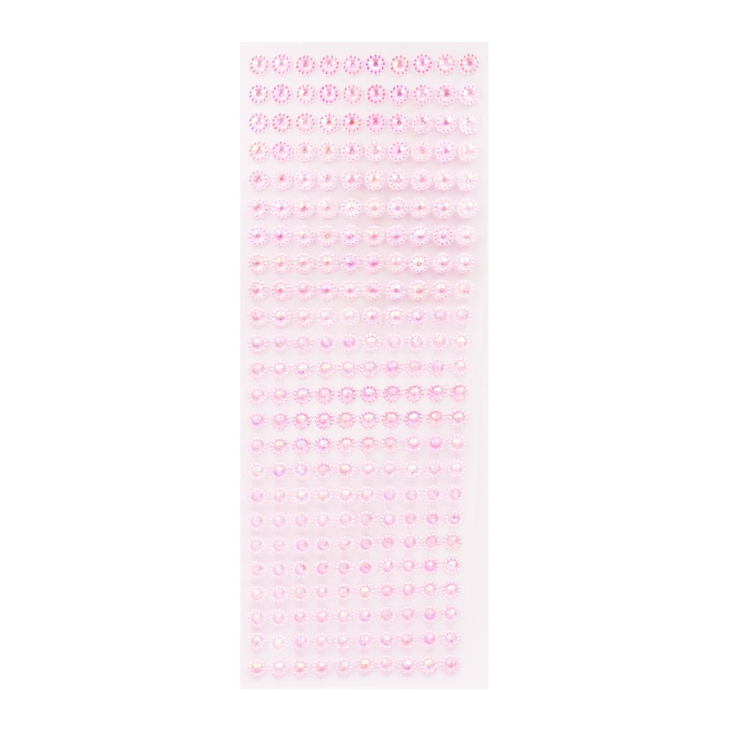 Piedra adhesiva número 8 rosa AB