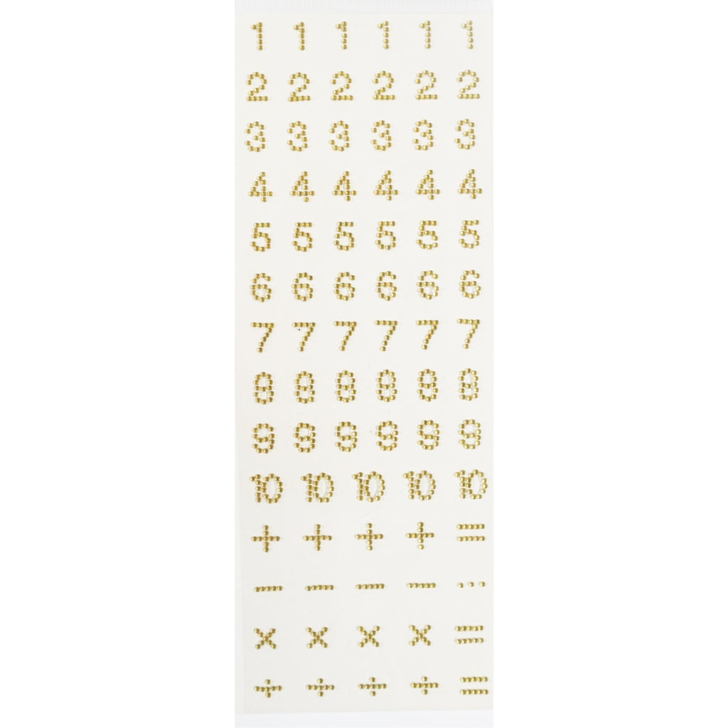 Stone Sticker Number 2 Gold