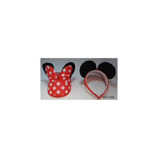 Mouse Sun Visor Hat Red