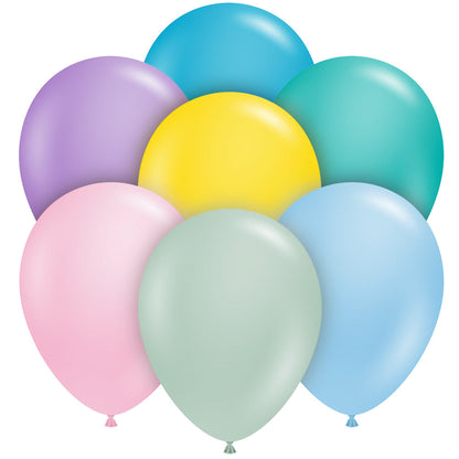 Tuftex Globo de Látex Surtido Pastel de 100 unidades y 11 pulgadas