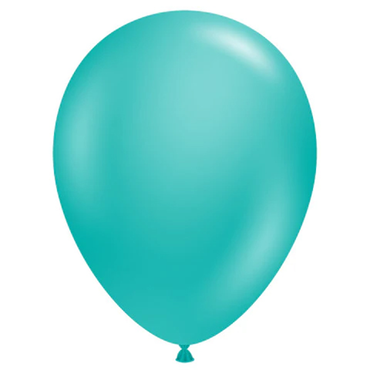 Tuftex Teal 100ct Latex Balloon 11"