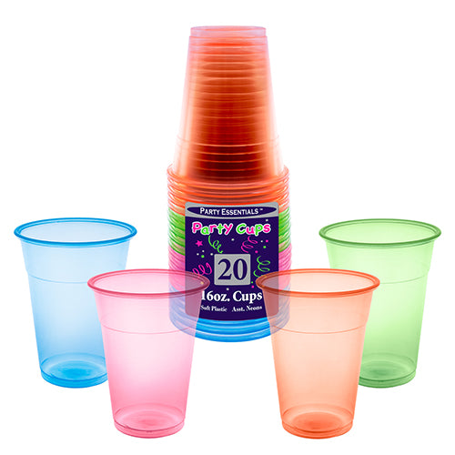 16oz Soft Cup Assorted.