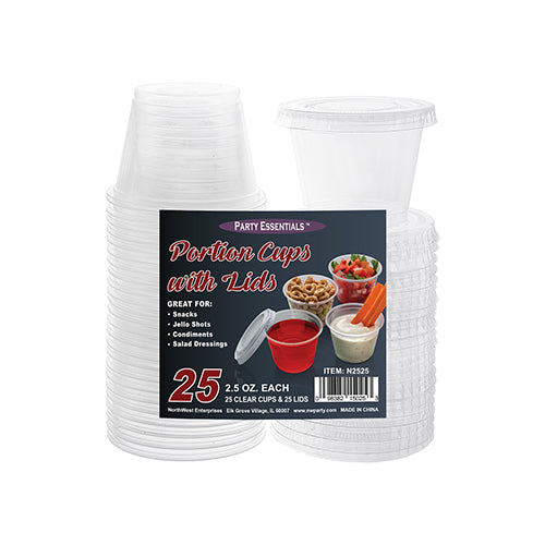 2.5oz Sauce Cups with Lid 25ct