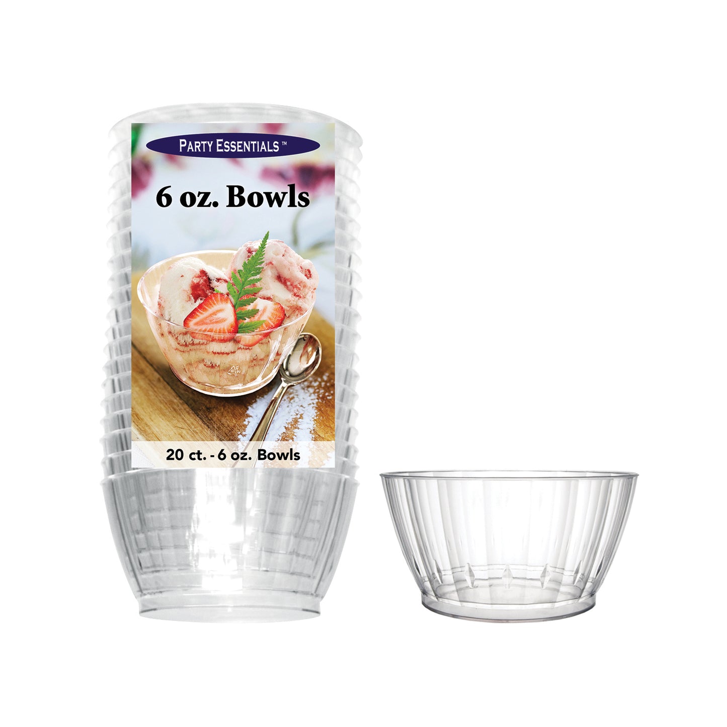 Recipientes de 6 oz, 20 unidades
