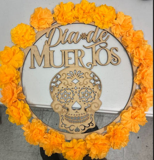 Large Skull Wreath