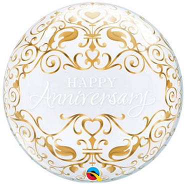 Bubble Balloon Anniversary Foil Balloon 22"