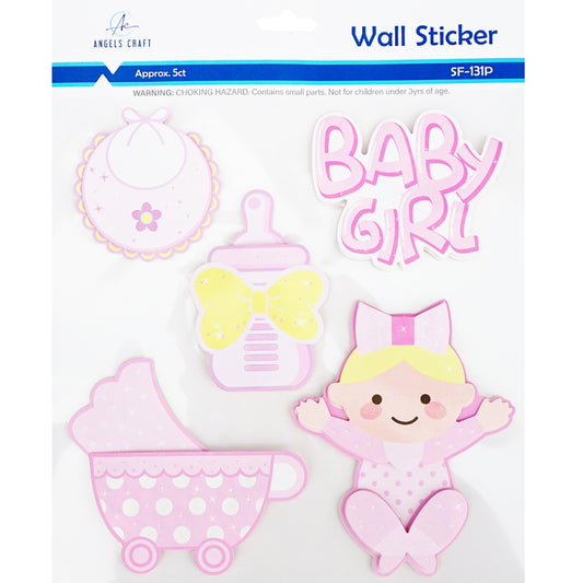 Wall Stickers Baby Shower Pink
