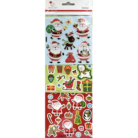 Sticker Christmas Number 3 Pack