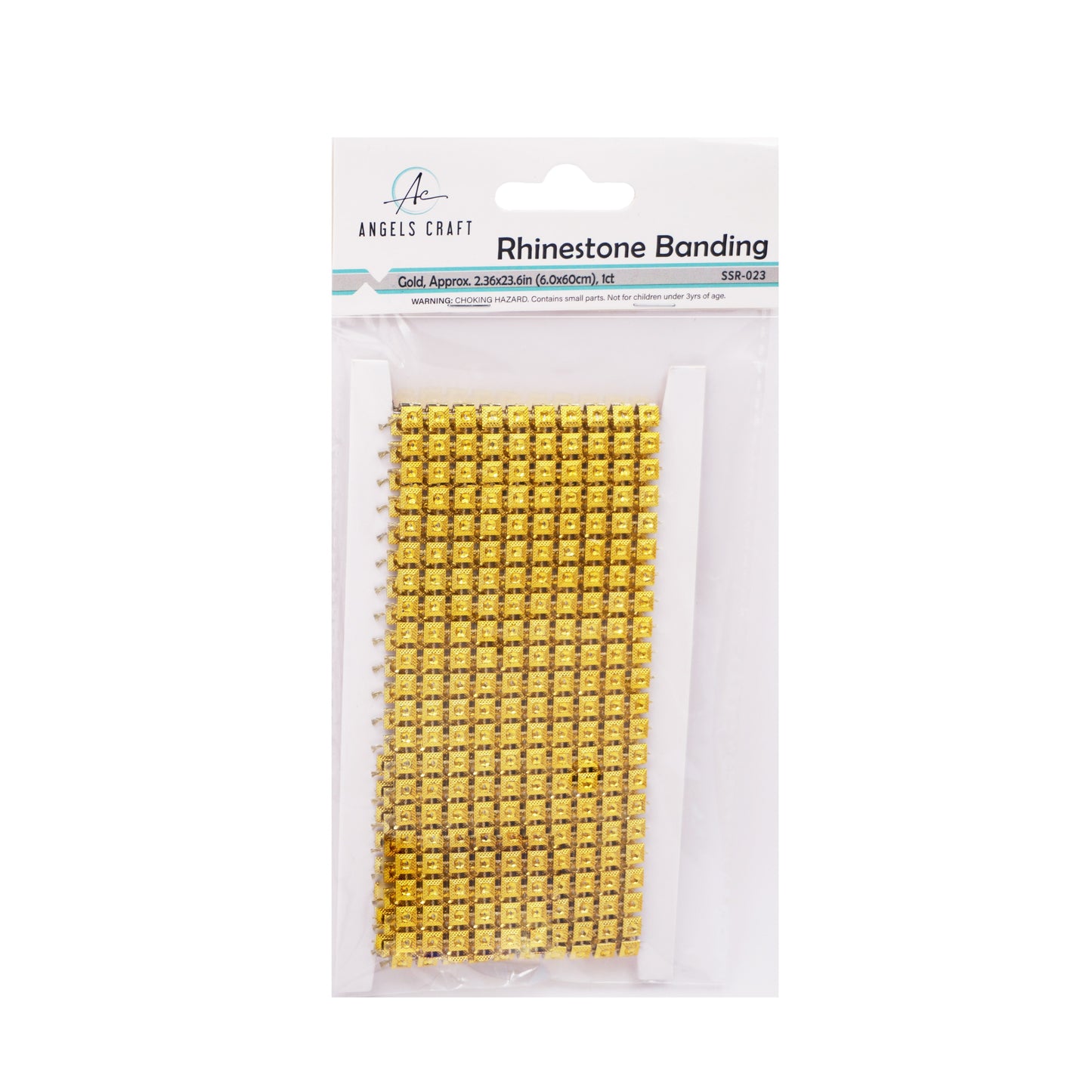 Pyramid Sparkle Rhinestone Gold