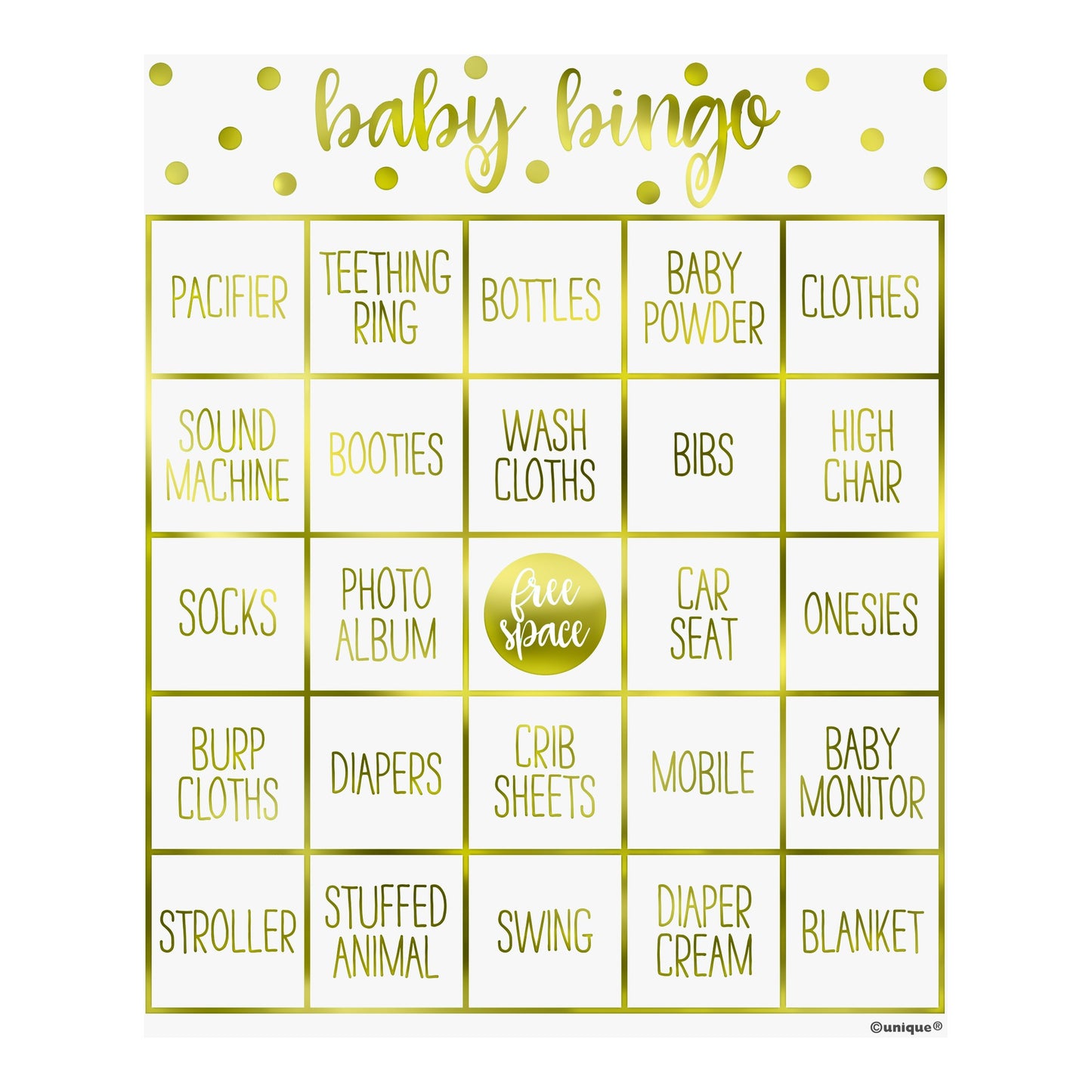 Baby Shower Bingo Kit