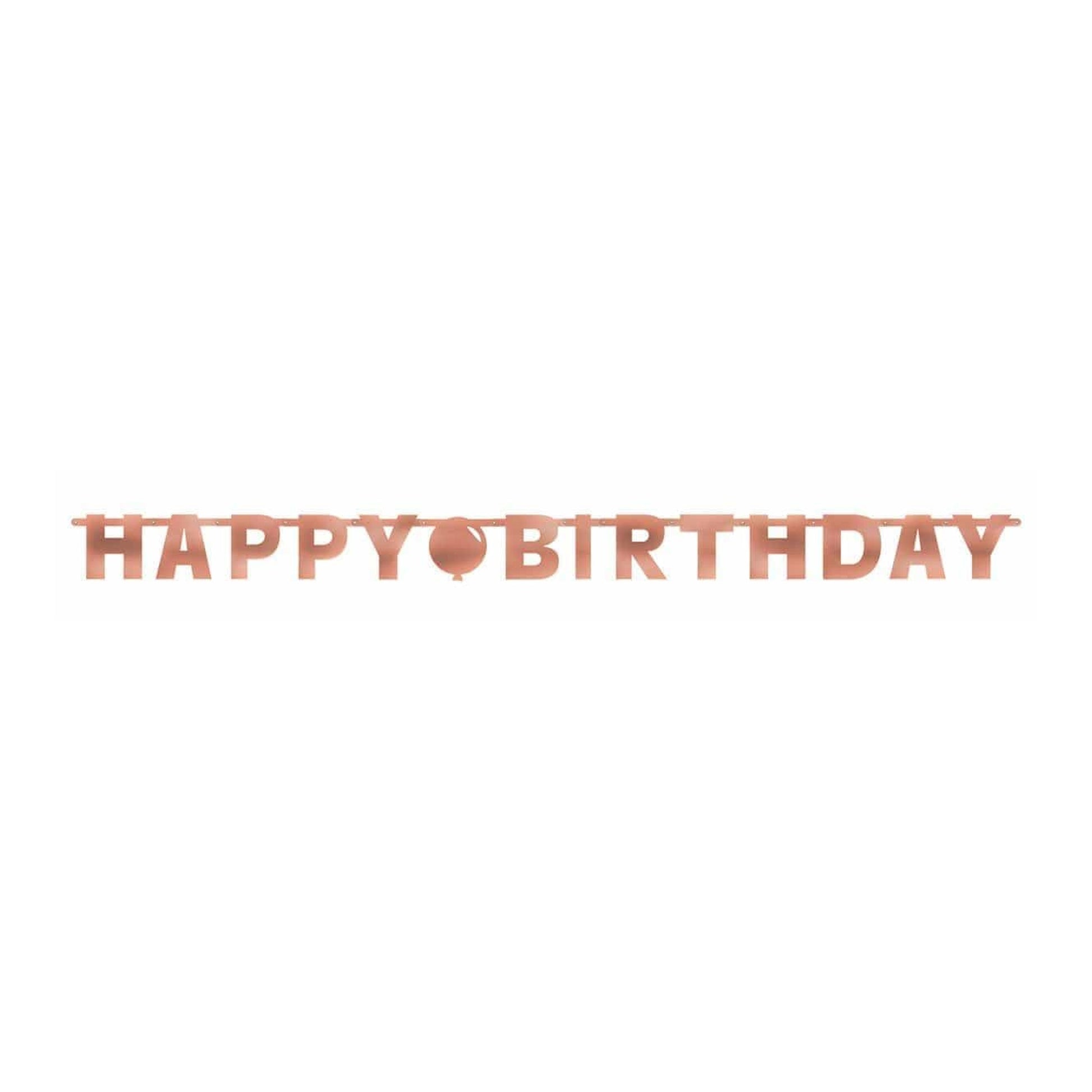 Banner Letter Blush Birthday