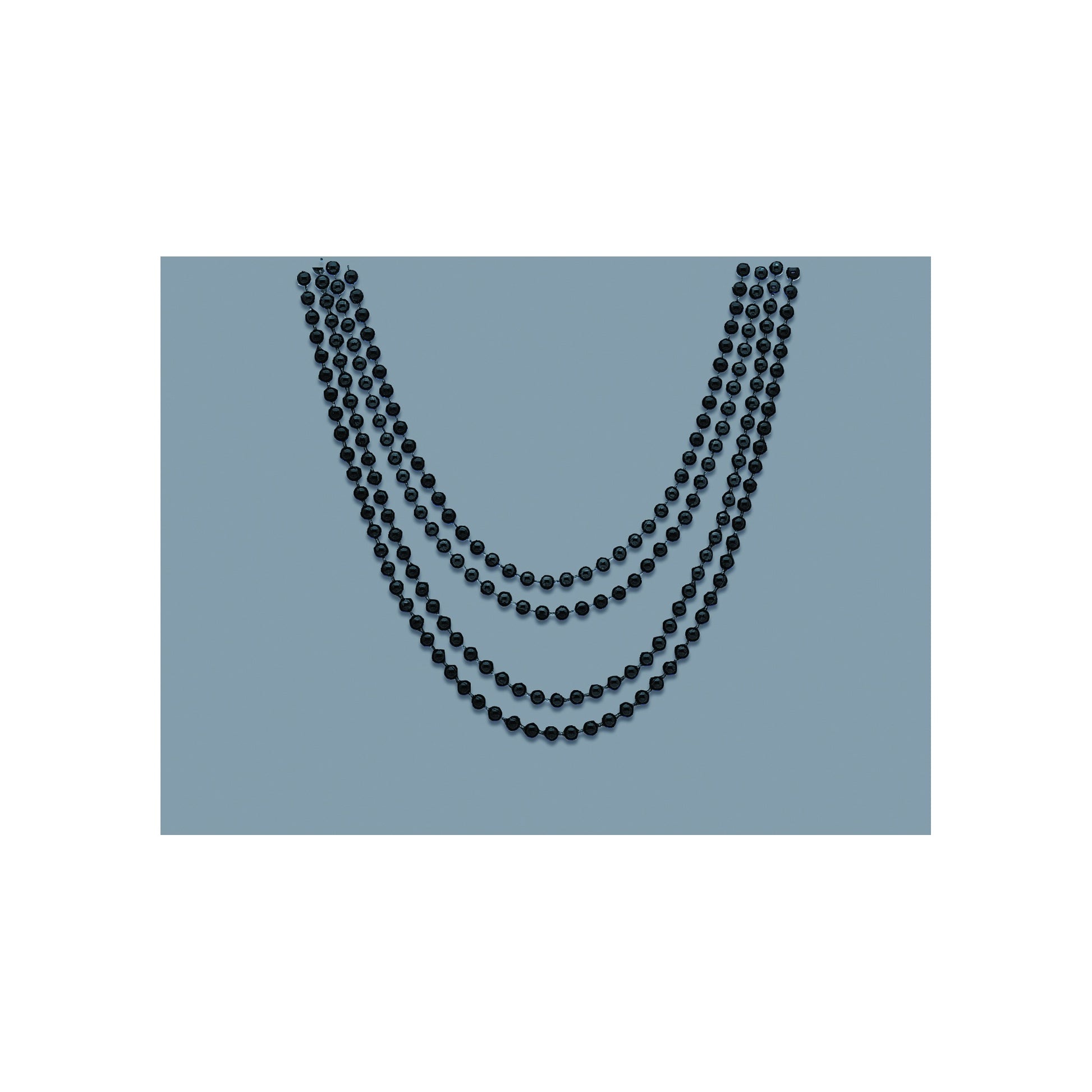 Bead Necklace Black 4ct