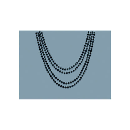 Bead Necklace Black 4ct