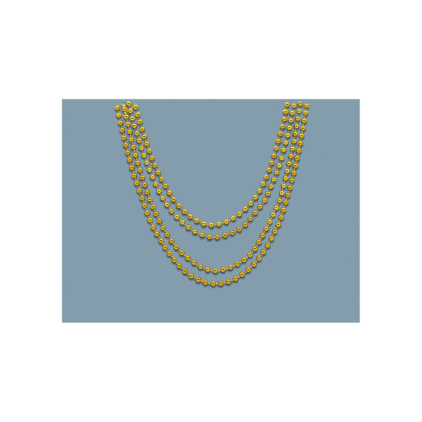 Bead Necklace Gold 4ct