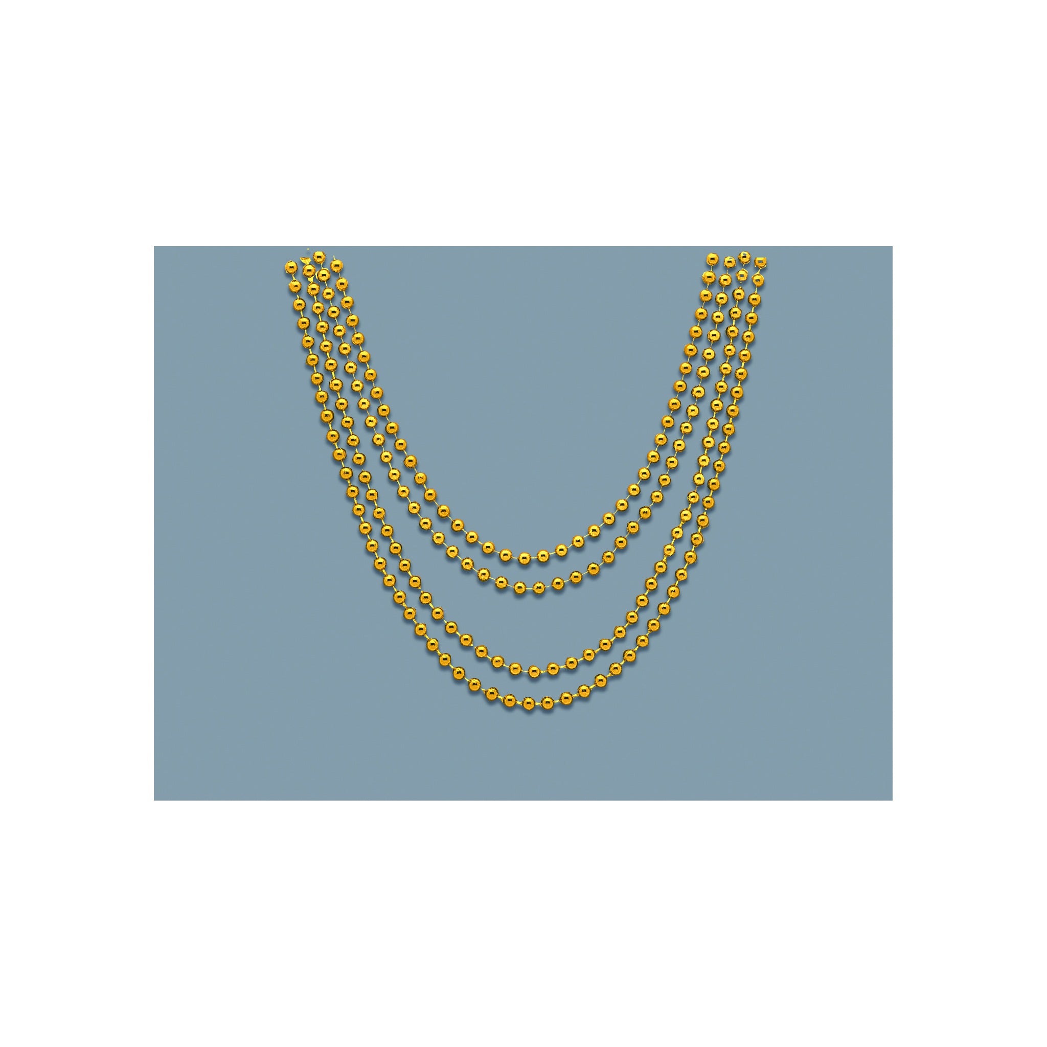 Bead Necklace Gold 4ct