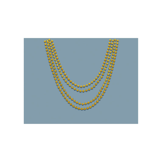 Bead Necklace Gold 4ct