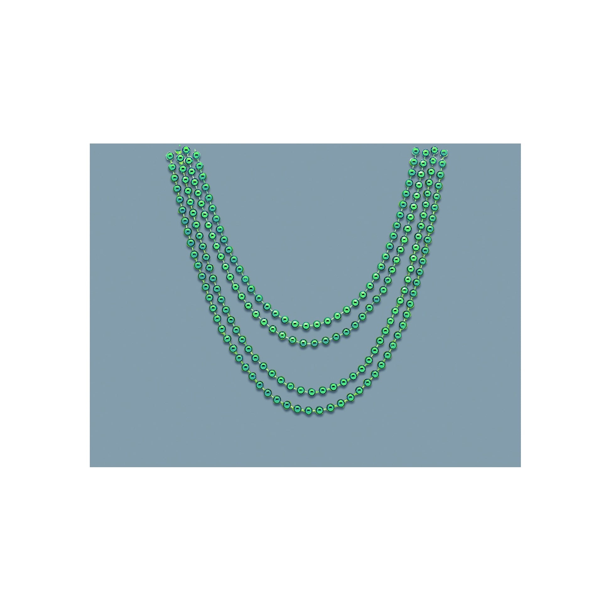 Bead Necklace Green 4ct