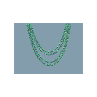 Bead Necklace Green 4ct