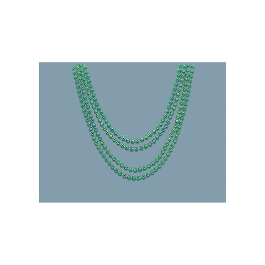 Bead Necklace Green 4ct