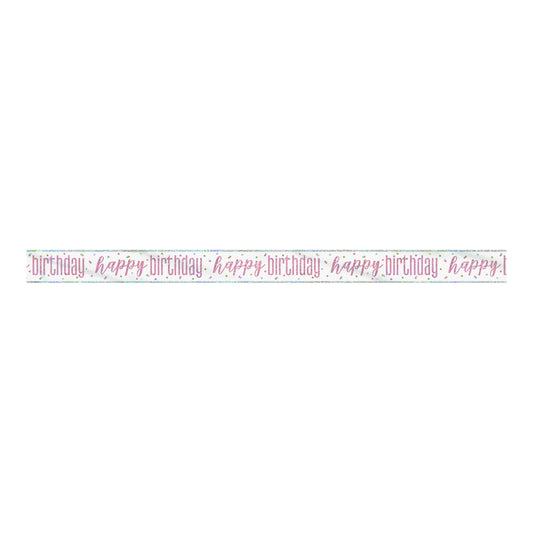 Birthday Banner Rose Gold 9ft
