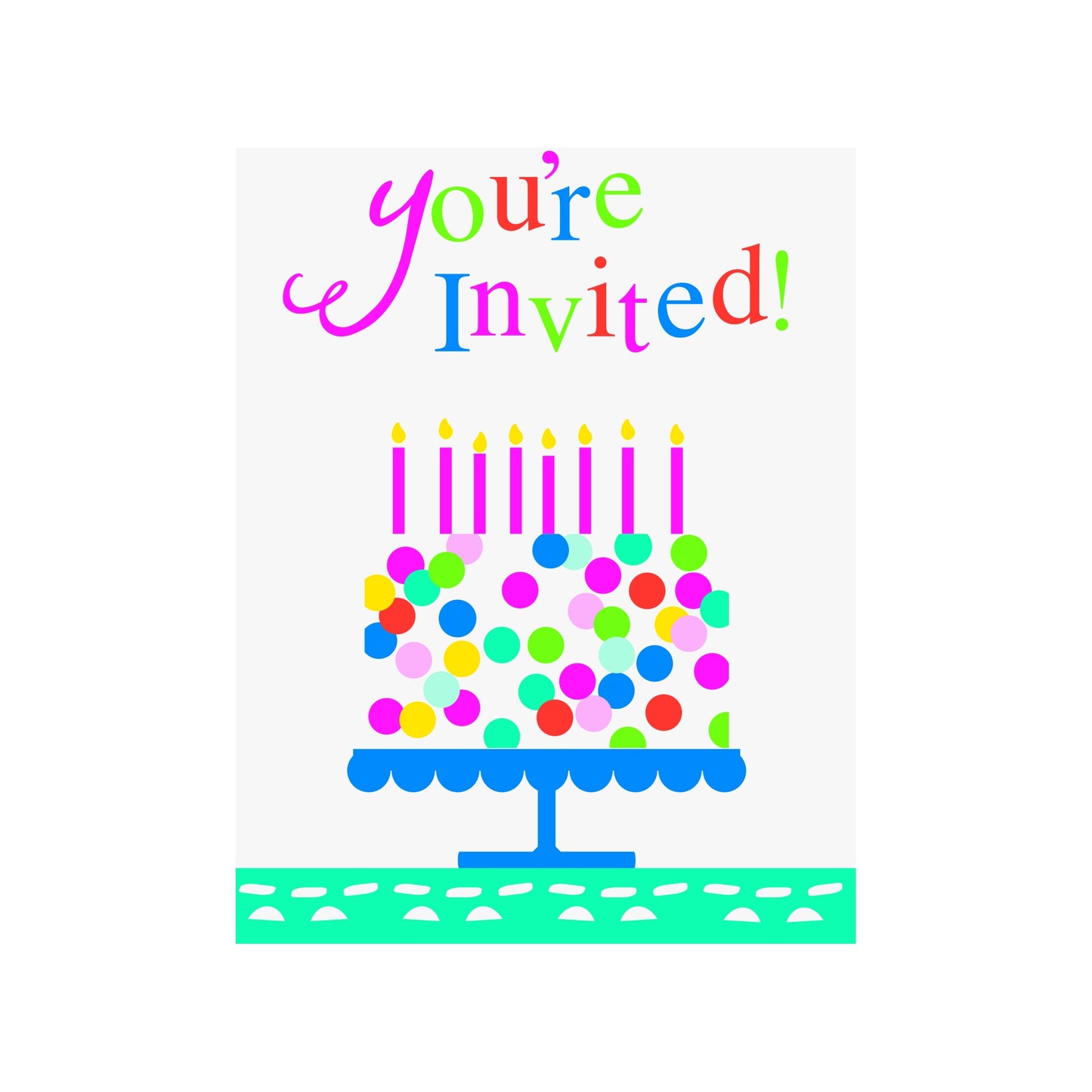 Birthday Invitation 8ct