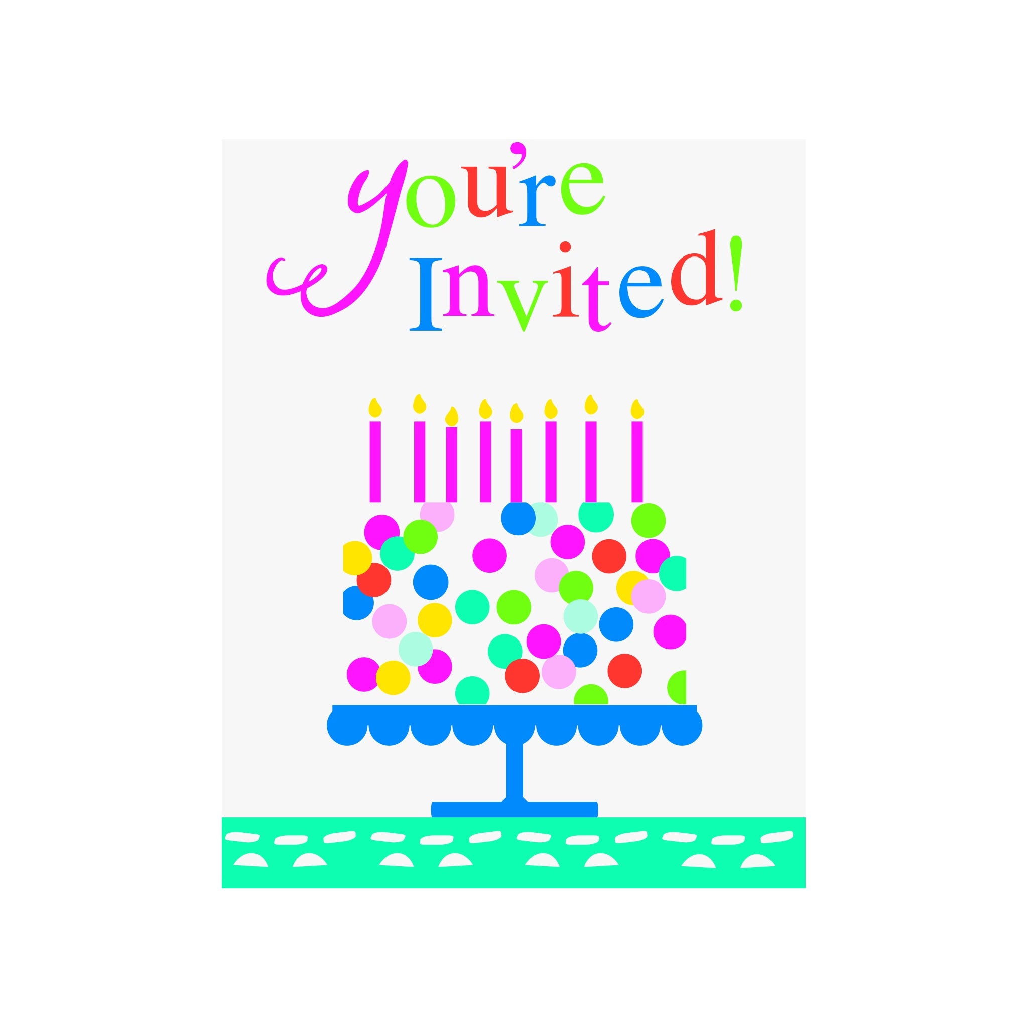 Birthday Invitation 8ct