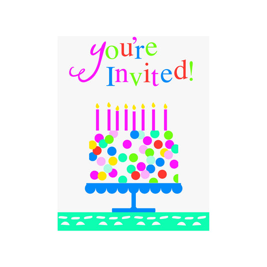 Birthday Invitation 8ct