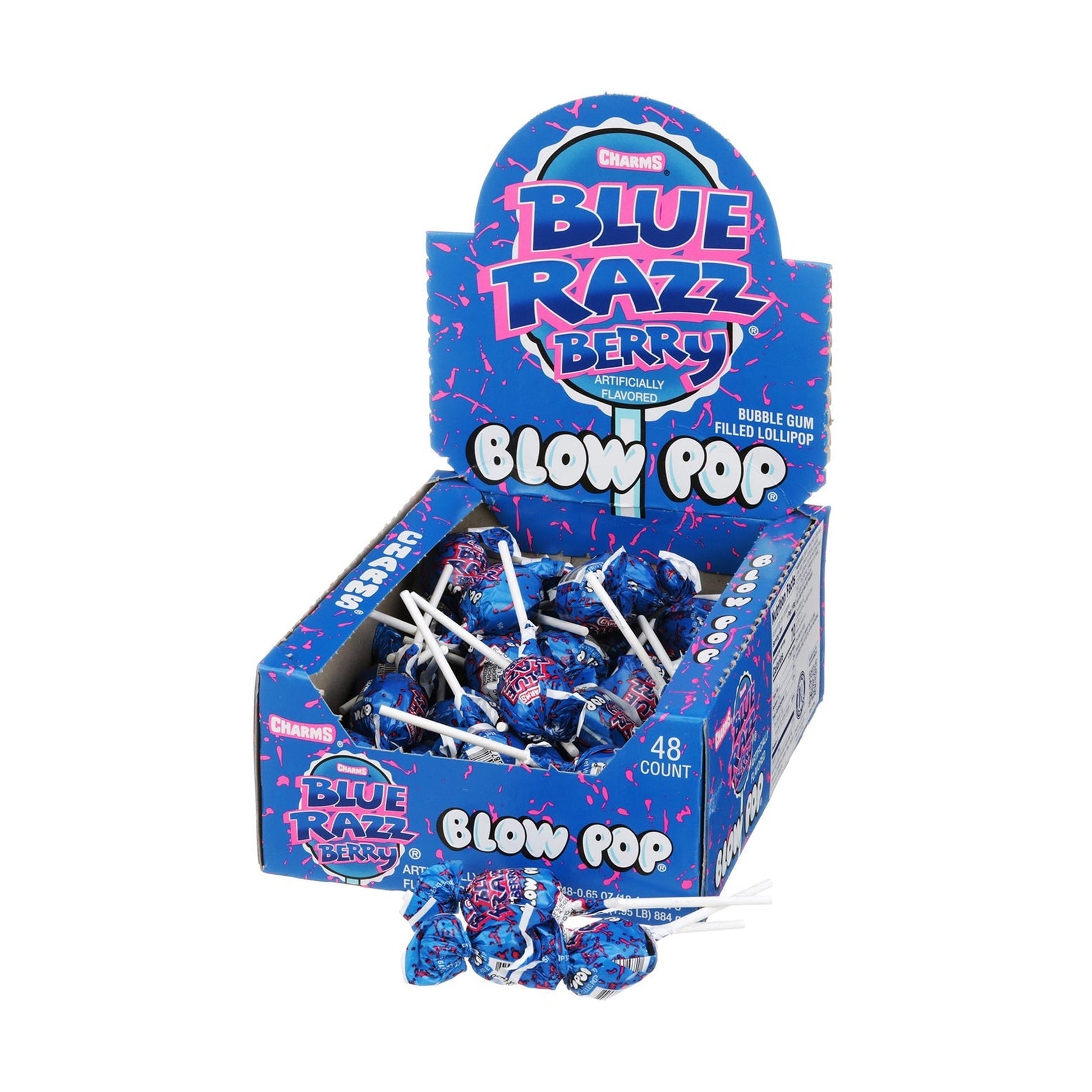 Blow Pop Blue Razz Berry 48ct
