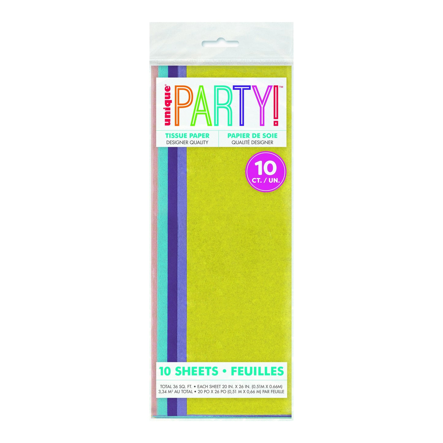 Assorted Pastel Tissue Sheet