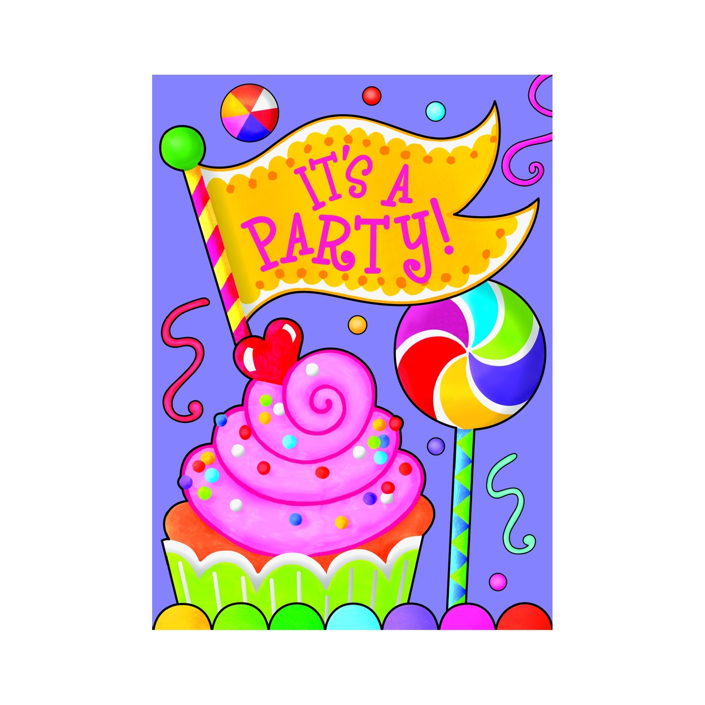 Candy Party Invitation 8ct