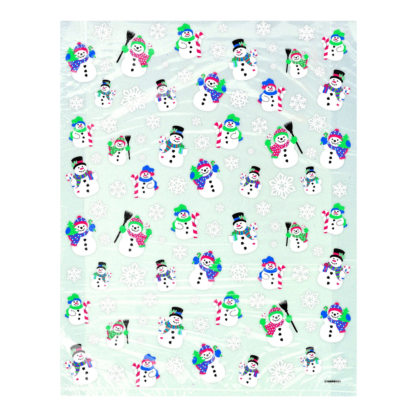 Cellophane Bag Snowman 4ct