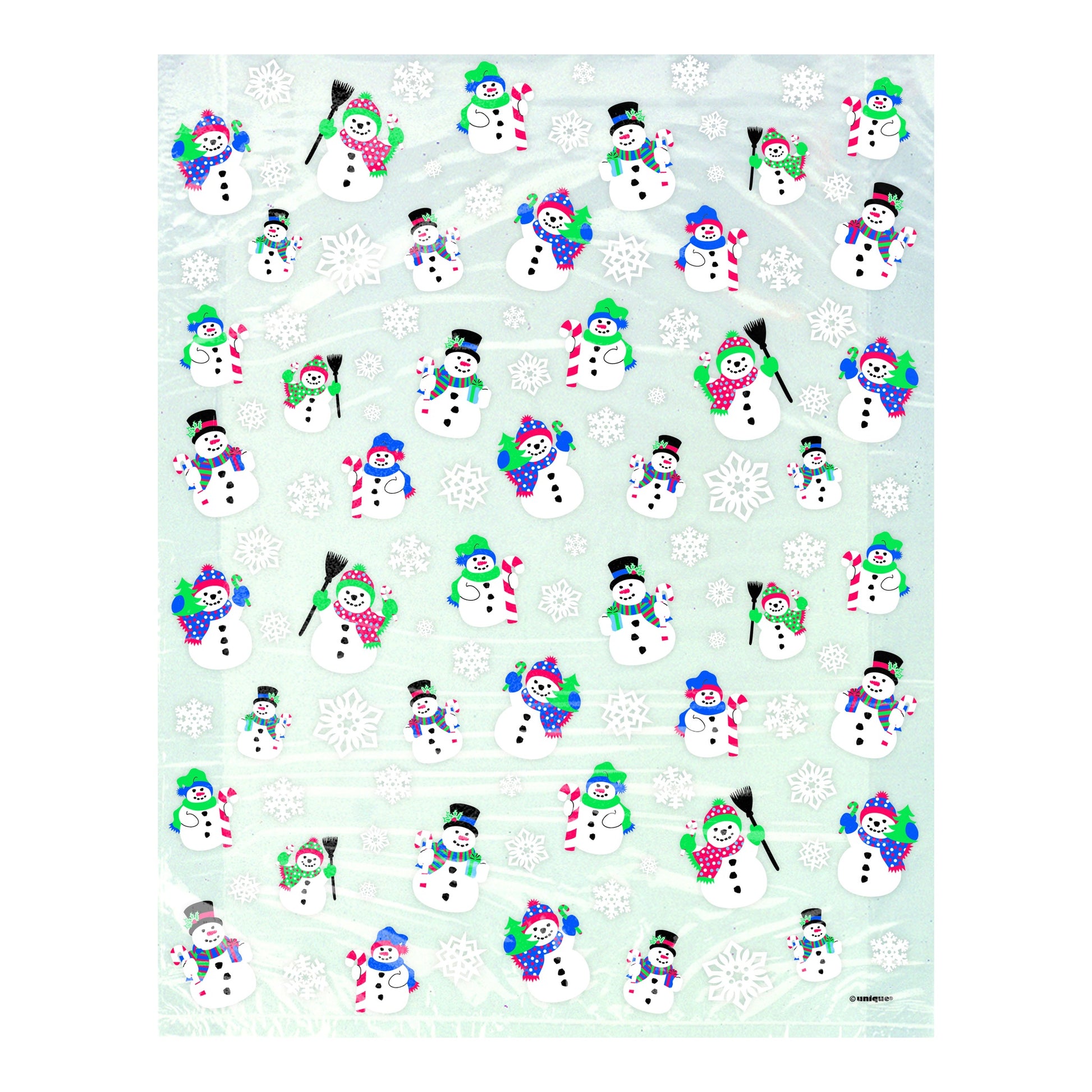 Cellophane Bag Snowman 4ct