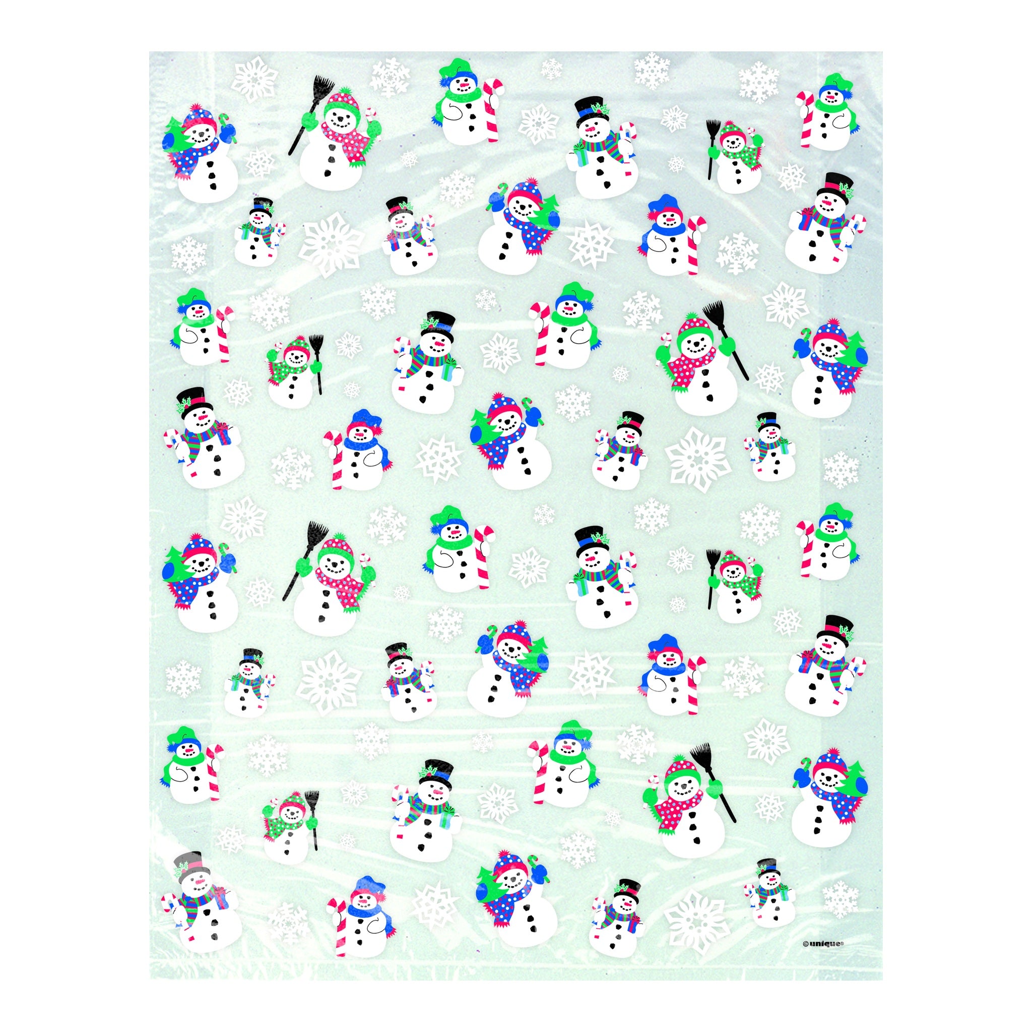 Cellophane Bag Snowman 4ct