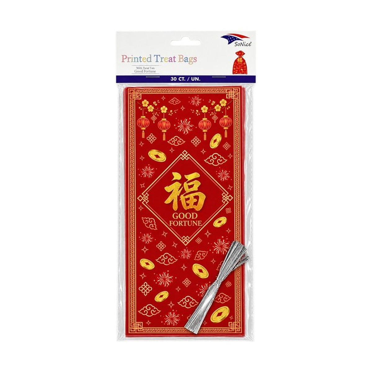 Cellophane Bags Good Fortune 30ct