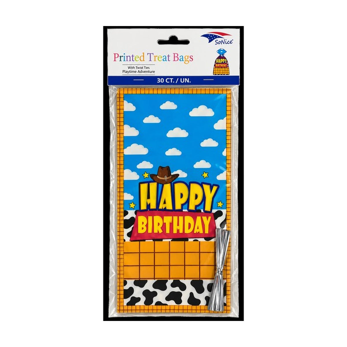 Cellophane Bags Playtime Adventure 30ct