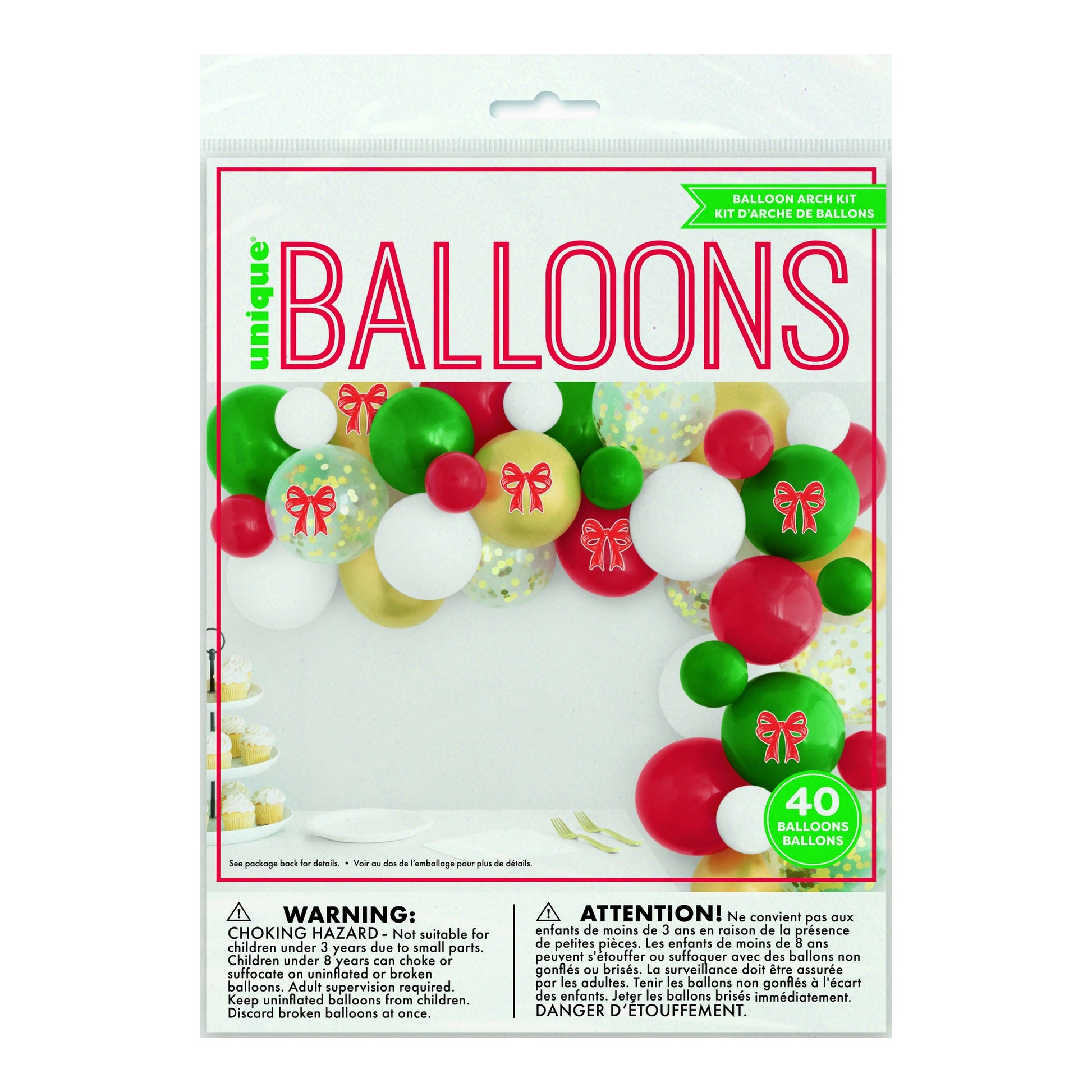 Chirstmas Balloon Arch 40ct