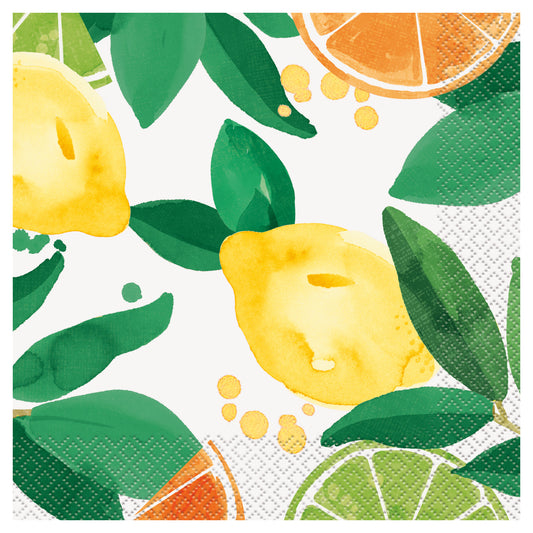 Citrus Fruit Lunch Napkins 16ct