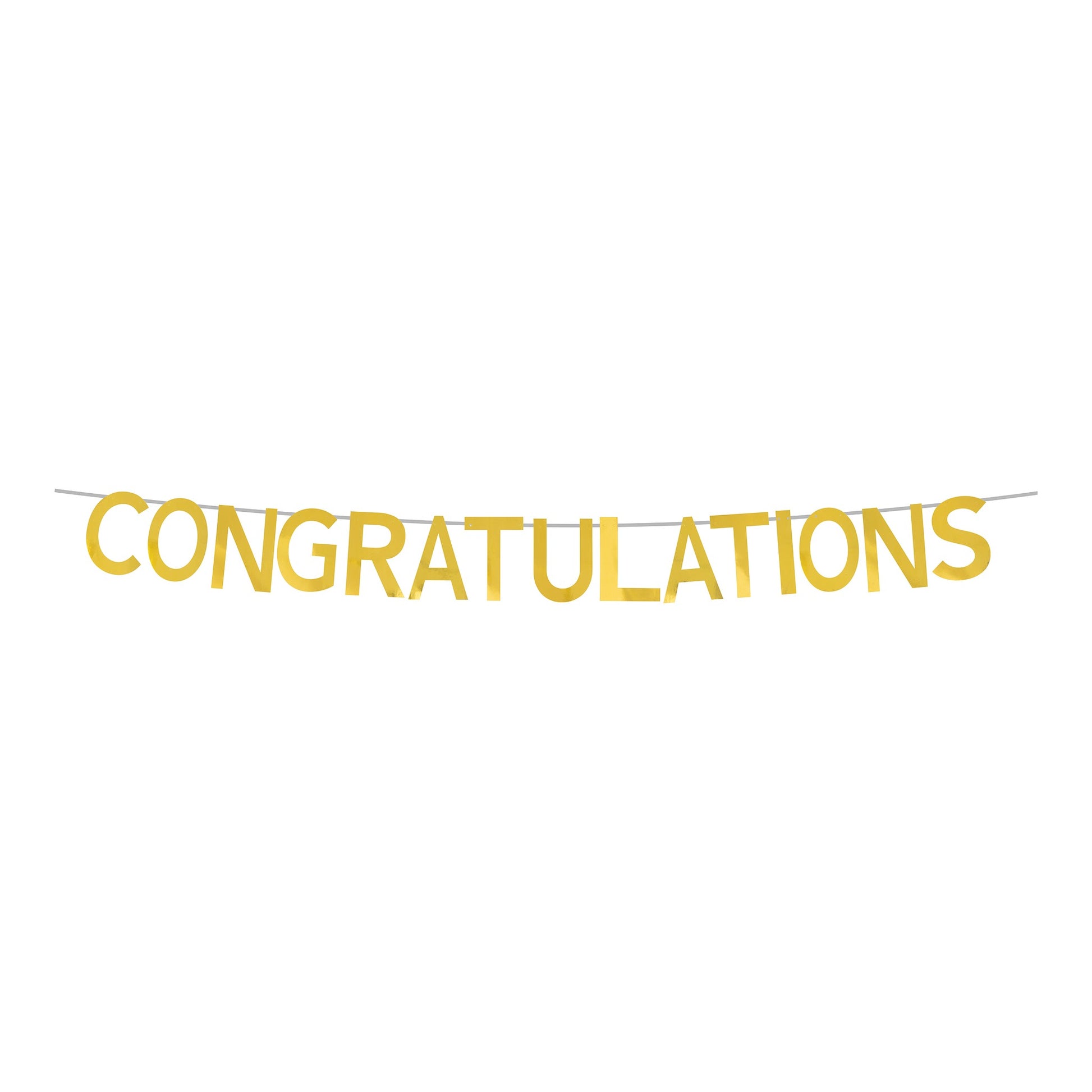 Congratulations Gold Banner 7''