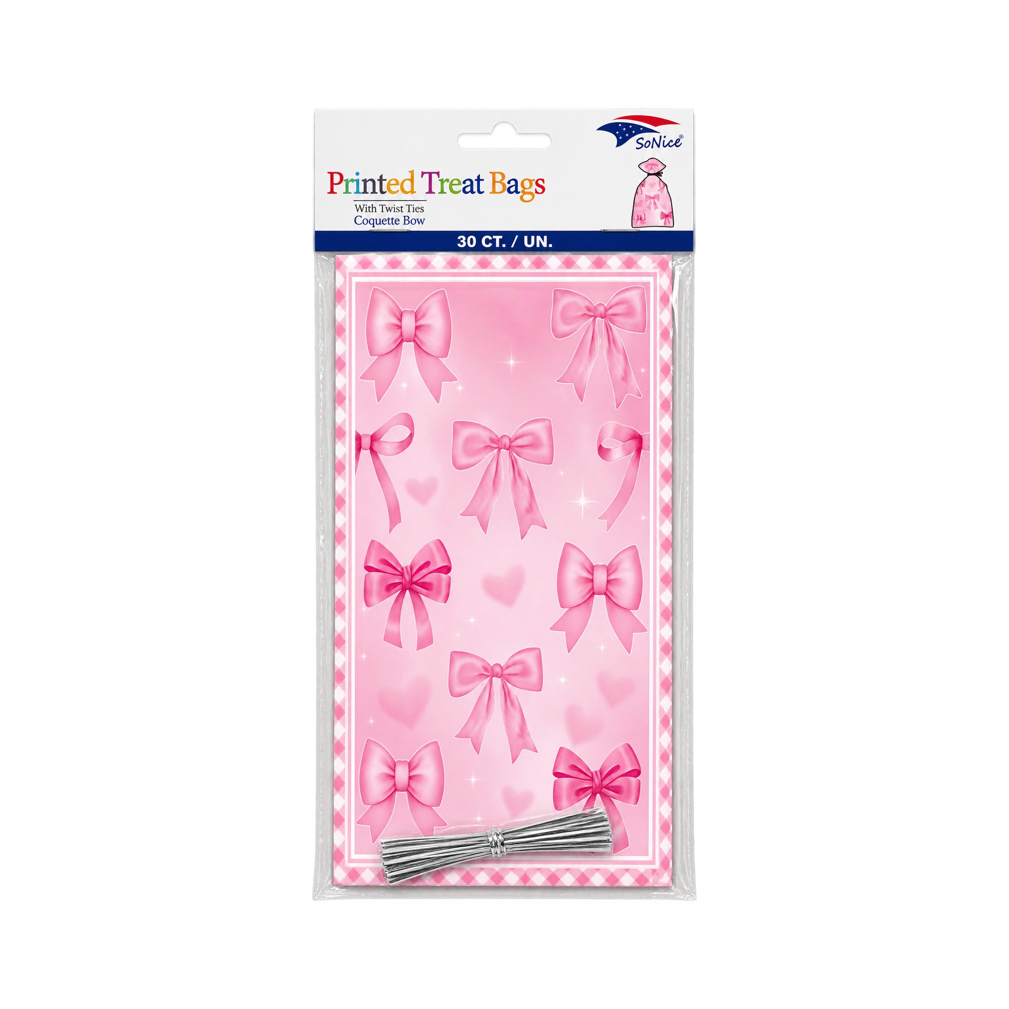 Coquette Bow Cellophane bags